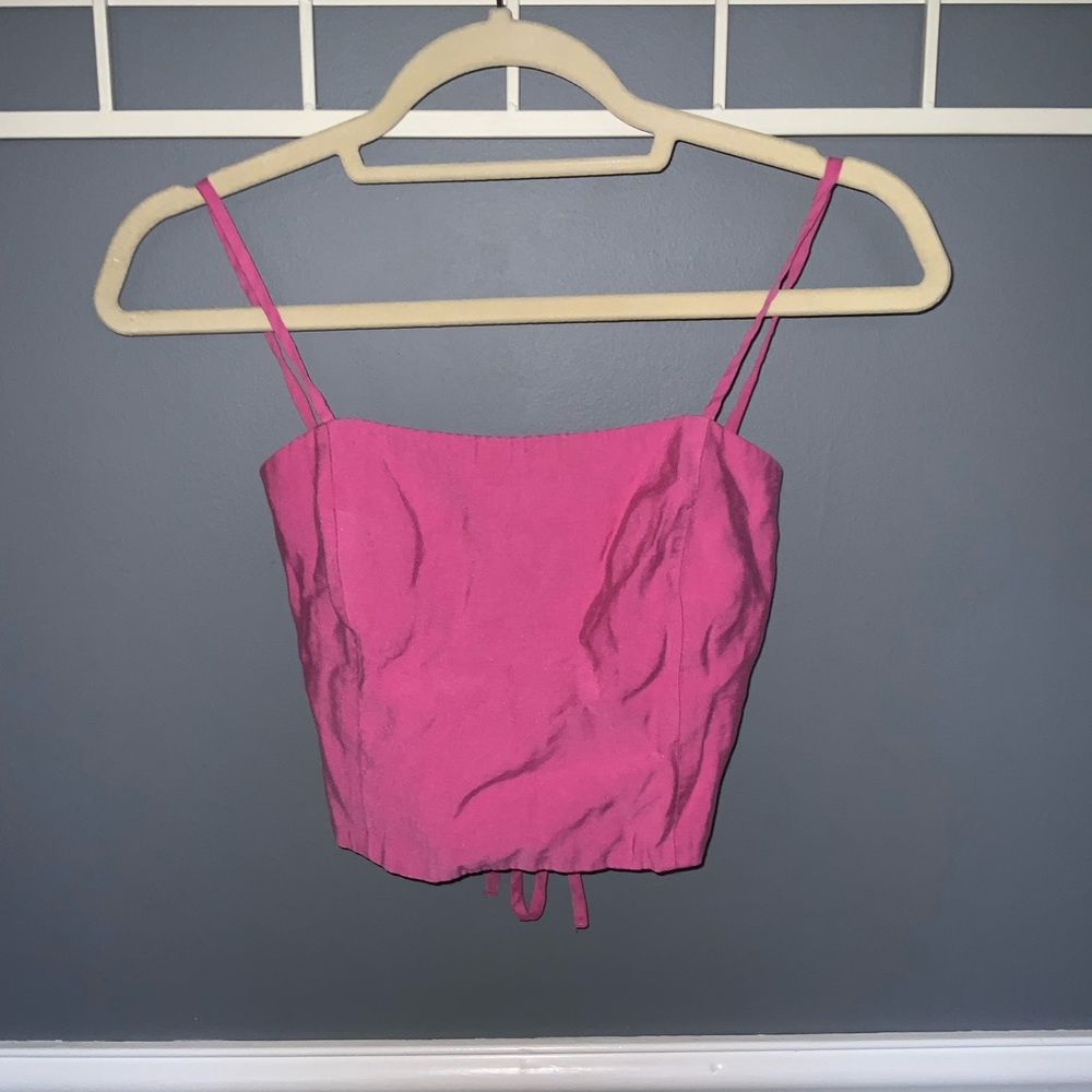 Open Back Crop Top